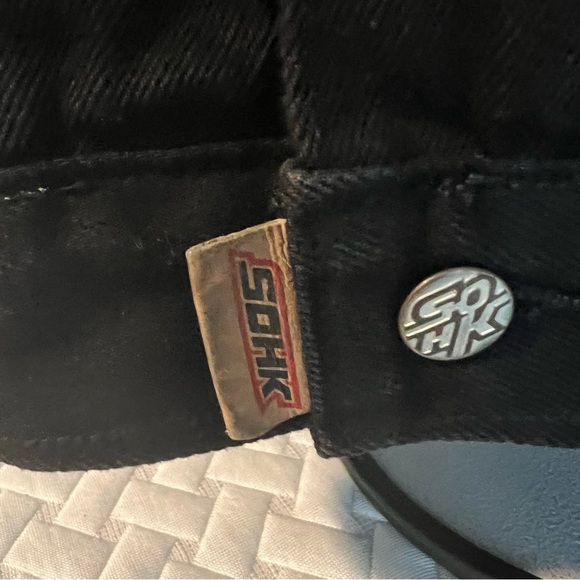 Y2K School Of Hard Knock SOHK Black Bomber Jacket with BOLO Urban Graphic Men L - Picture 5 of 10